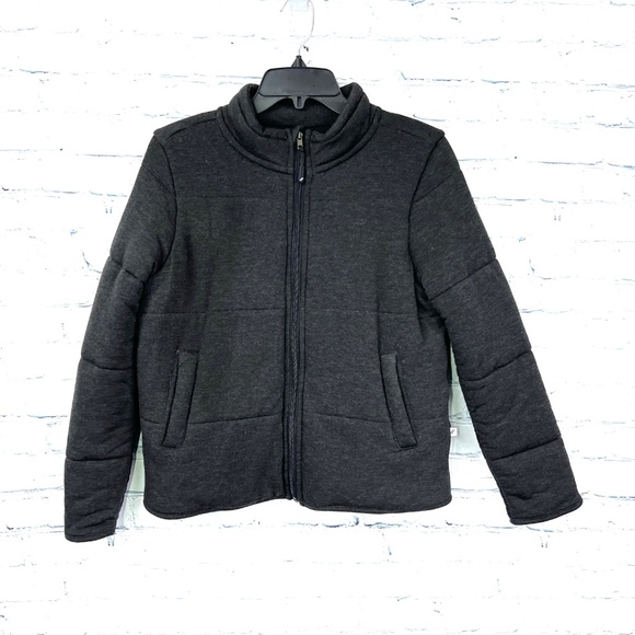 NWT🤩 |•RECREATION•| Super Soft Grey Quilted Jacket/Sweatshirt Size Small - Picture 6 of 16